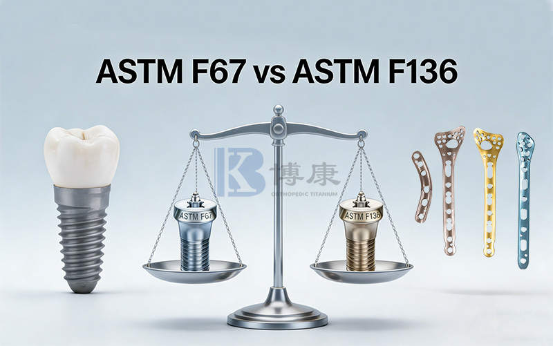 ASTM F67 vs ASTM F136: Komplexný sprievodca lekárskymi titánovými materiálmi